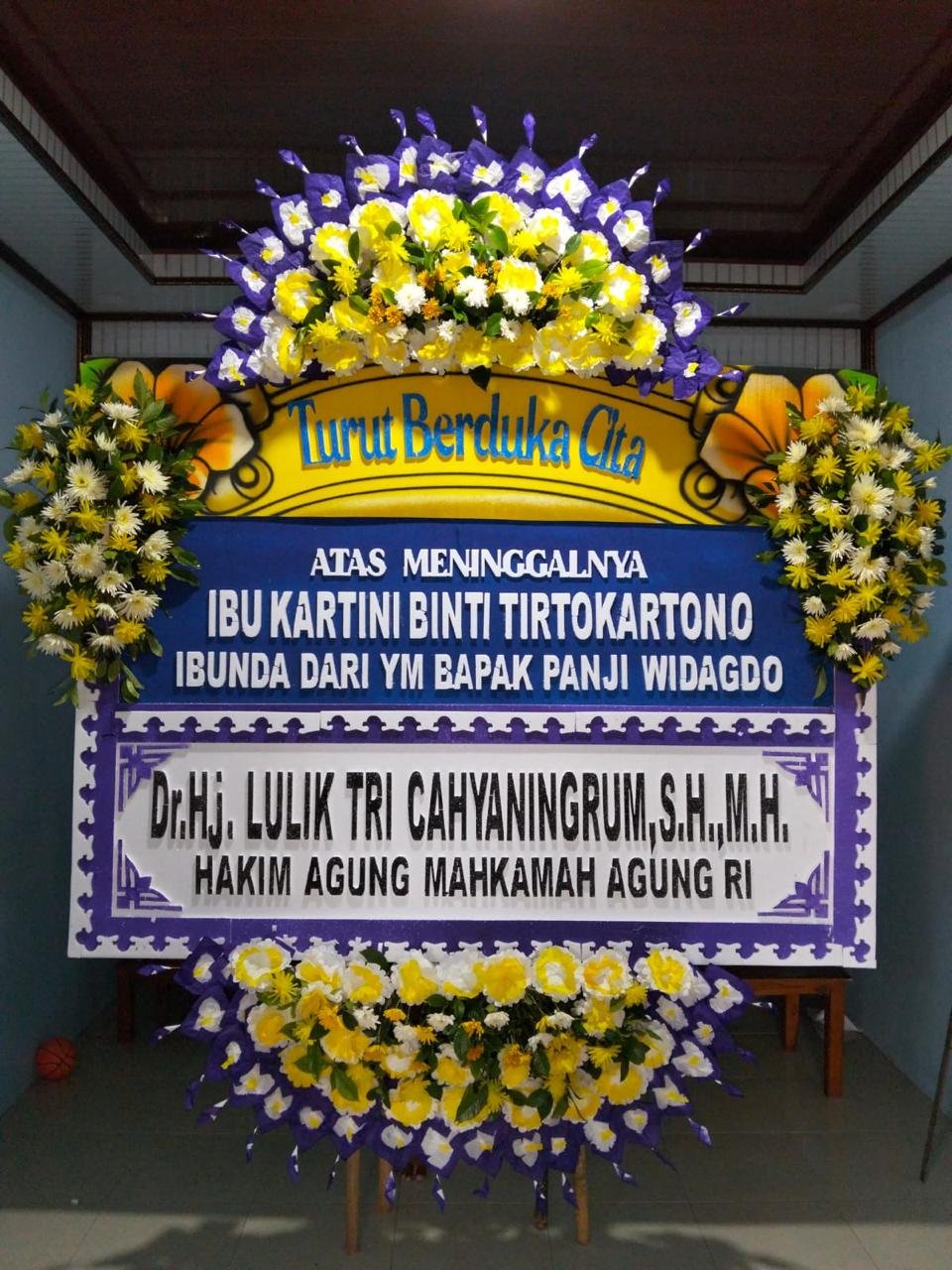 Karangan Bunga Duka Cita di Muntilan Magelang
