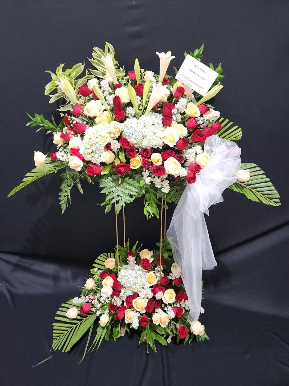 Rangkaian standing flower Toko Bunga Muntilan Magelang